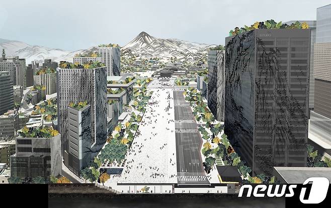 서울 광화문광장 국제설계공모 당선작 조감도. (서울시 제공) © 뉴스1