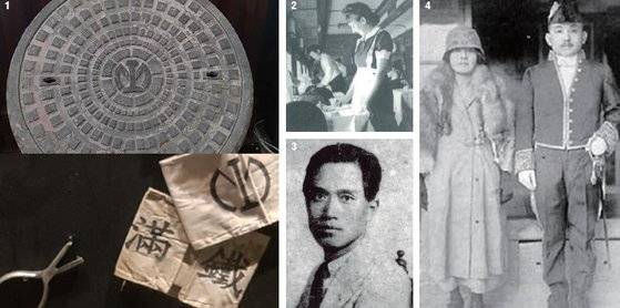 1 만철 로고가 들어간맨홀 뚜껑과 역무원완장·검표기.2 아시아호는 식당차서비스에 러시아여성을 투입했다.3 이태준의‘만주기행’에 그 장면이나온다.4 1927년 한반도열차~만철~시베리아열차로 유럽에 갔던최초 여성 서양화가나혜석 부부. 사진·박보균 대기자, 중앙포토