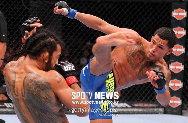 ▲ 앤서니 페티스는 5살 때부터 태권도를 배웠다. 발차기가 화려하고 강력하다.