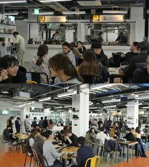 위쿡 개별 주방은 겉보기엔 일반 푸드코트처럼 생겼다./심플프로젝트컴퍼니