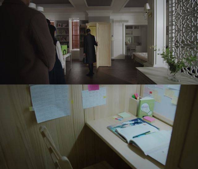 '예서 책상'이라는 별명을 얻은 스터디 큐브. 드라마 'SKY캐슬' 캡처