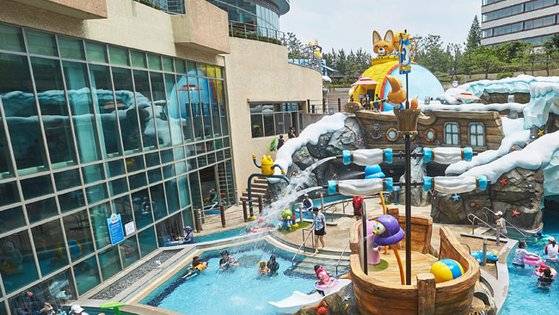 한화리조트 경주의 뽀로로 아쿠아 빌리지.[사진 한화리조트]