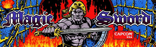 (강렬한 인상을 주는 북미판 매직 스워드 표지)