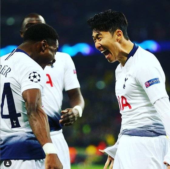 토트넘 공격수 손흥민은 총알탄 사나이라 불러도 손색없을 만큼 가공한만한 스피드를 뽐내고 있다. [토트넘 인스타그램]