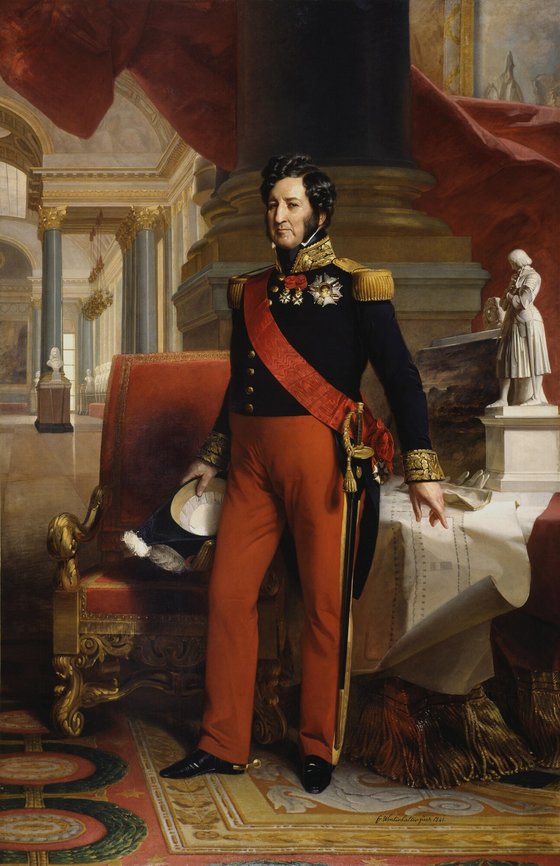 루이 필리프(Louis Philippe)왕. 시민왕으로 불렸던 그는 1830년 7월의 시민 혁명으로 왕위에 올랐다. 그의 재위 시절은 로스차일드 파리가족의 전성기 그리고 쇼팽의 파리시절과 거의 일치한다. Franz Xaver Winterhalter 그림. 1841. 베르사이유 궁전 소장. [사진 Wikimedia Commons(Public Domain)]
