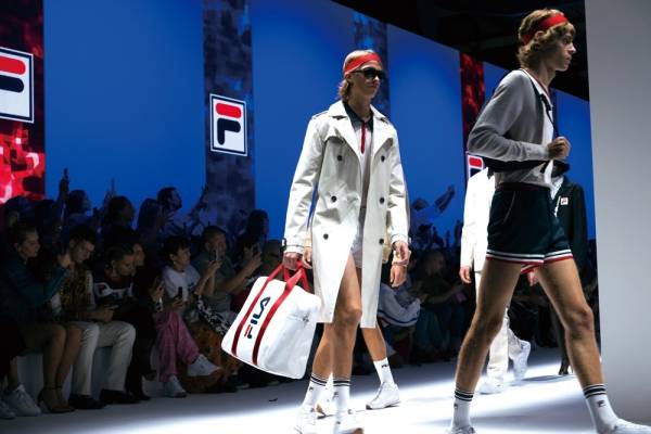 휠라는 2018년 9월 세계 4대 패션쇼인 이탈리아 밀라노 패션위크에서 2019년 봄·여름 컬렉션을 선보였다. ⓒ FILA