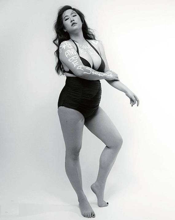 플러스사이즈 모델 김지양씨(사진:더셀러브리티)