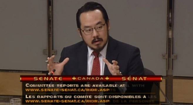 에이드리언 홍 창으로 추청되는 인물.(출처=NK뉴스) © 뉴스1