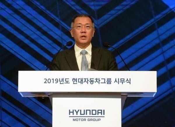 지난 1월 2일 현대차그룹 시무식을 주재하는 정의선 부회장/현대차 제공