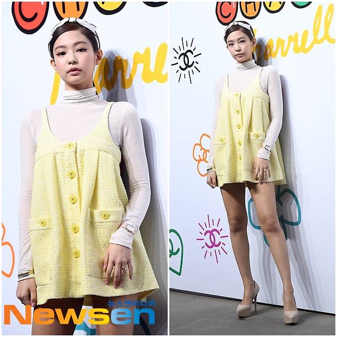 블랙핑크 제니, 잠옷같은 원피스도 완벽소화