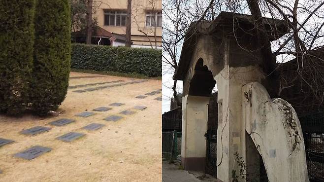 쑹칭링 만국공묘(좌)와 다창 공동묘지터(우)