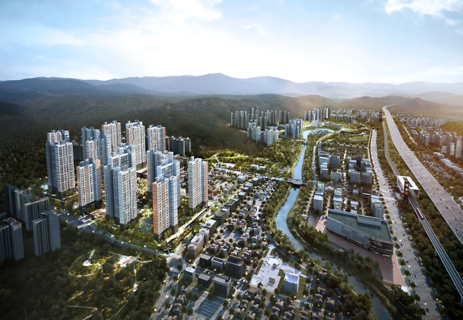 사송 더샵 데시앙 조감도 [사진제공: 포스코건설·태영건설]