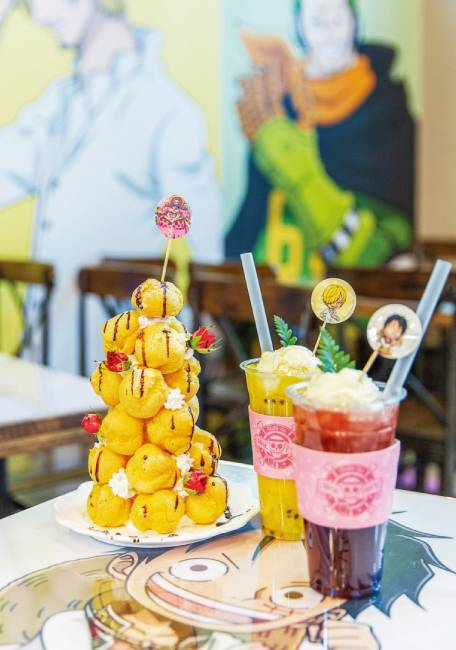 ‘팝버블’에서 파는 ‘원피스’ 한정 메뉴.