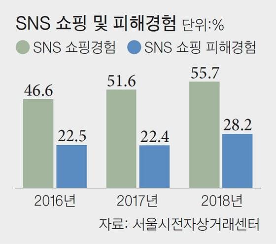SNS 쇼핑 및 피해경험