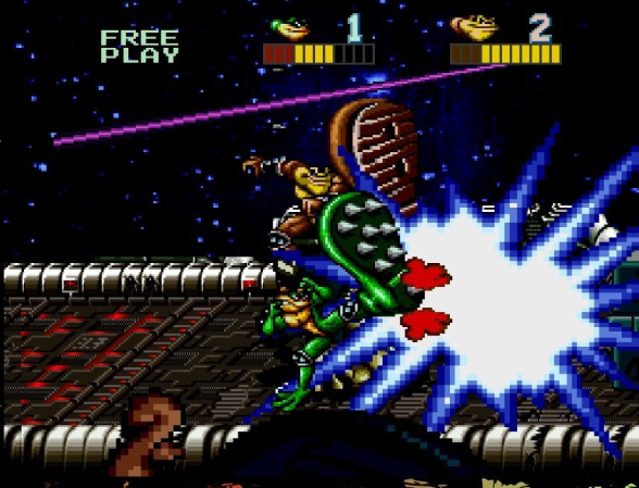 (자비없는 발차기를 받아라! 배틀토드의 위력을 보여주마)