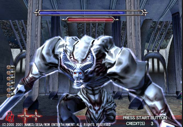 (이렇게 쌍검을 가진 괴물로 변하여 주인공들을 습격한다)