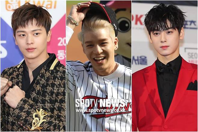 ▲ 비투비 육성재, 강성훈, 아스트로 멤버 차은우(왼쪽부터). 곽혜미 기자 khm@spotvnews.co.kr