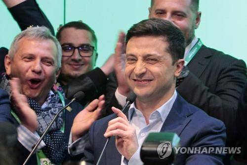 우크라이나 대통령 당선인 볼로디미르 젤렌스키 [타스=연합뉴스]