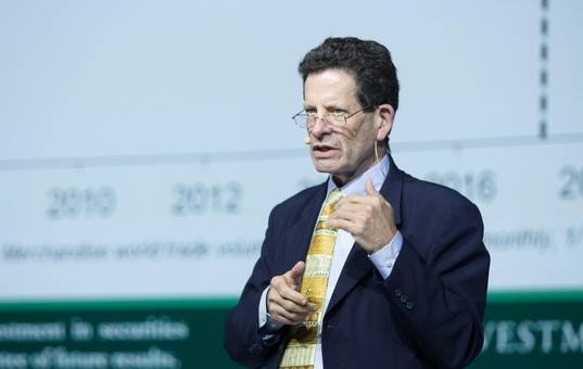 켄 피셔 피셔인베스트먼트 대표이사가 서울 장충동 신라호텔에서 열린 ALC2019에서 강연을 하고 있다./박상훈 기자