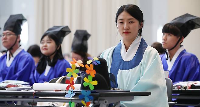 이날 장원에 급제한 이찬주 학생. 우상조 기자