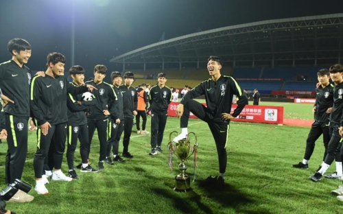 한국 U-18 축구팀, 중국대회 모독 논란 [웨이보 화면 캡처]