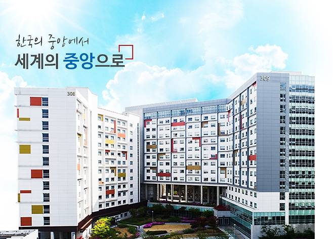 중앙대학교 기숙사 308관과 309관 전경. 누리집 갈무리