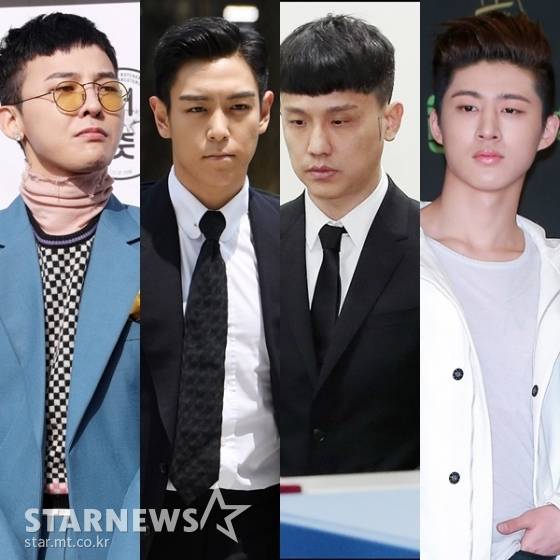 (왼쪽부터) 지드래곤, 탑, 쿠시, 비아이 /사진=스타뉴스