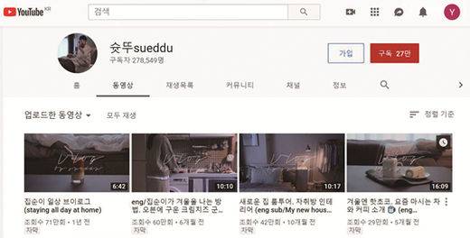 일상을 찍어 올리는 ‘브이로그(VLOG)’.