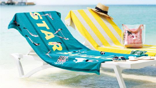 스타벅스가 여름 e-프리퀀시 이벤트로 준비한 비치타월이 '대란'을 겪고 있다. <스타벅스 홈페이지>