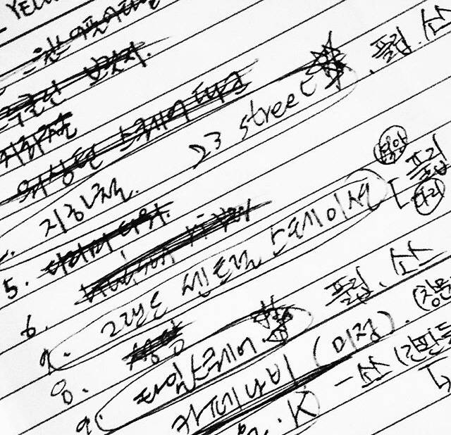 서동혁 감독의 개인 아이디어 노트./인스타그램@flipevil