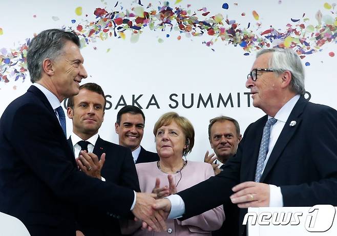 일본 오사카에서 열린 주요 20개국(G20) 정상회의. © AFP=뉴스1