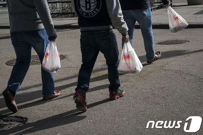 일회용 비닐봉투 © AFP=뉴스1
