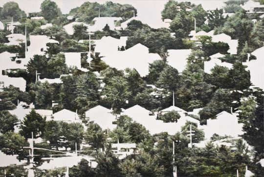 김춘재, 어떤 산수, 97×145㎝, oil on canvas, 2013