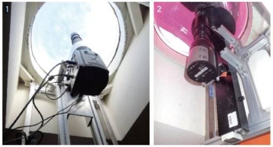 .양성자 오로라와 대기중력파 관측을 위해 남극대륙 장보고기지에 설치된 전천카메라. [사진 극지연구소]