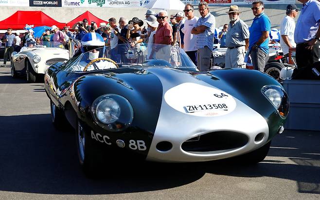 르망 24시 레이스의 우승 목적으로 제작된 1964년식 재규어 D타입. [로이터=연합뉴스]