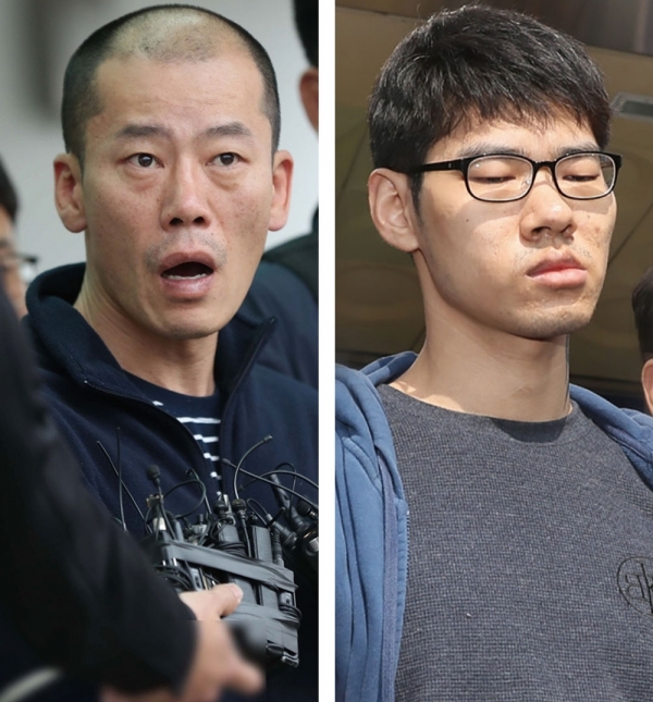 살인 사건 피의자 안인득(왼쪽)과 김성수. 이들 모두 조현병을 진단받은 것으로 알려졌다. ⓒ 연합뉴스