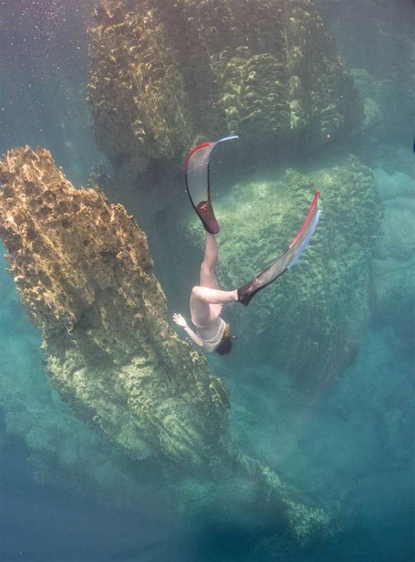 필리핀 코론섬 바라쿠다 레이크 Ⓟ표시온