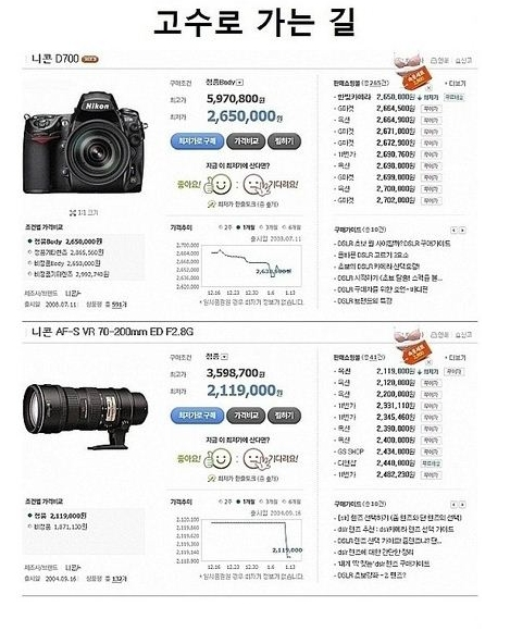 샤이니 팬들은 기자들보다 더 좋은 카메라를 가지고 다니며 ‘고퀄리티’ 사진을 촬영하는 것으로 널리 알려져 샤이니 ‘대포 여신’이라 불리기도 했다. 사진은 샤이니 ‘대포여신’ 중 가장 등급이 높은 ‘고수’가 갖춰야 할 카메라 사양. /온라인 커뮤니티 캡처