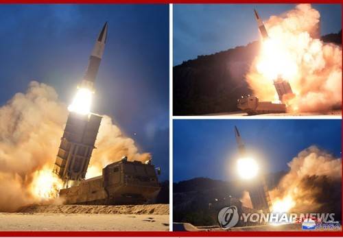 北 엿새 만에 또 발사체 쏴…"강원도서 동해로 2회 발사" (서울=연합뉴스) 합동참모본부는 16일 "북한이 오늘 아침, 강원도 통천 일대에서 동해상으로 미상 발사체를 2회 발사했다"고 밝혔다. 한미 정보당국은 현재 이 발사체의 고도와 비행거리, 최대 비행속도 등을 면밀히 분석하고 있다. 비행거리 등은 아직 파악되지 않았지만, 강원도 일대서 동해상으로 발사된 점으로 미뤄 일단 단거리로 추정된다. 사진은 지난 10일 북한이 함흥에서 발사한 발사체의 모습. 2019.8.16  [국내에서만 사용가능. 재배포 금지. For Use Only in the Republic of Korea. No Redistribution, 연합뉴스 자료사진] hkmpooh@yna.co.kr