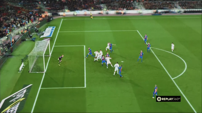 ▲ 라리가에서 선도적으로 사용한 360도 리플레이 ⓒ라리가