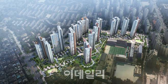 철산역 롯데캐슬&SK뷰 클래스티지 조감도.(사진=롯데건설)