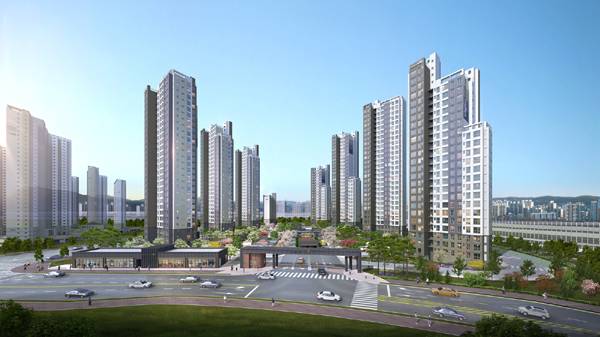 신진주 역세권 프리미어 웰가 투시도