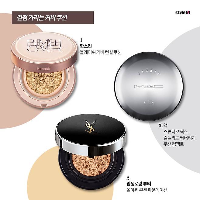 /사진제공=한스킨, 입생로랑 뷰티, 맥