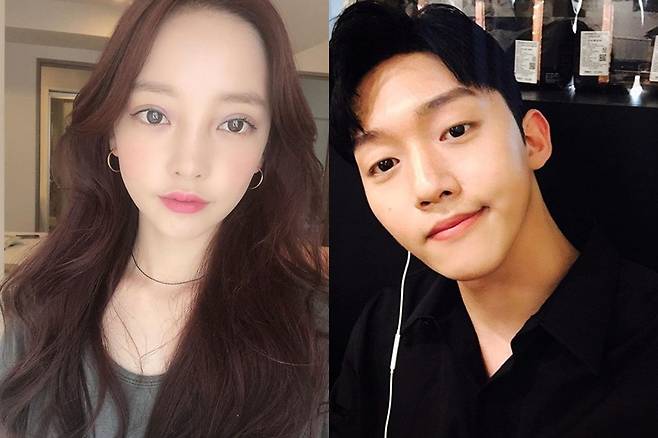 ▲ 구하라(왼쪽), 최종범. 출처ㅣ구하라, 최종범 SNS