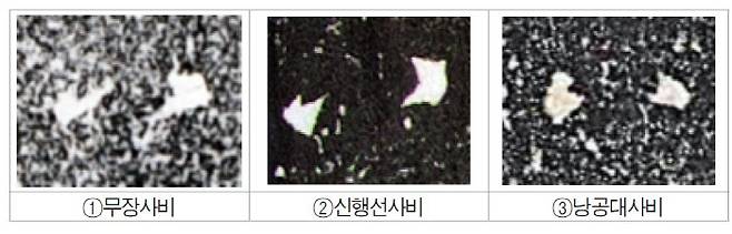 무장사비와 신생선사비의 팔(八자)자를 김생의 집자비인 낭공대사비의 팔(八)자와 비교했다.|박홍국 관장 제공