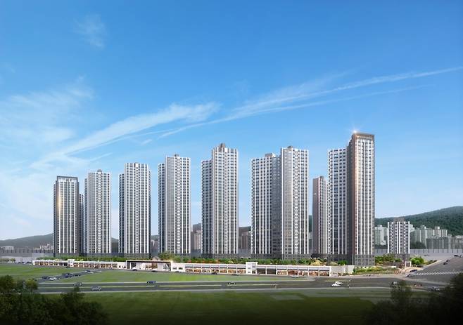 롯데건설, ‘주례 롯데캐슬 골드스마트’ 투시도