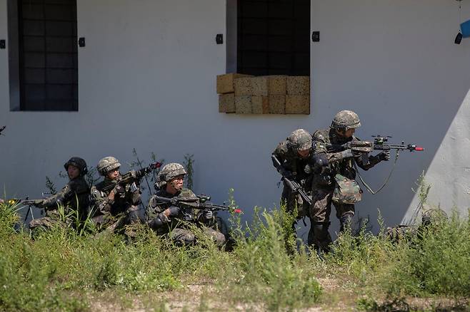 육군 훈련 장면.[사진=육군]