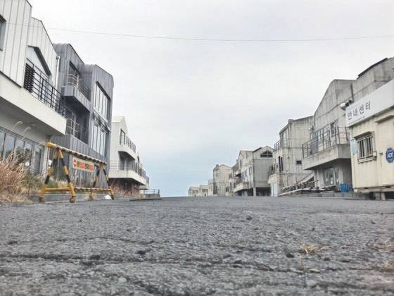 예래휴양형 주거단지의 공사현장 모습. 최충일 기자