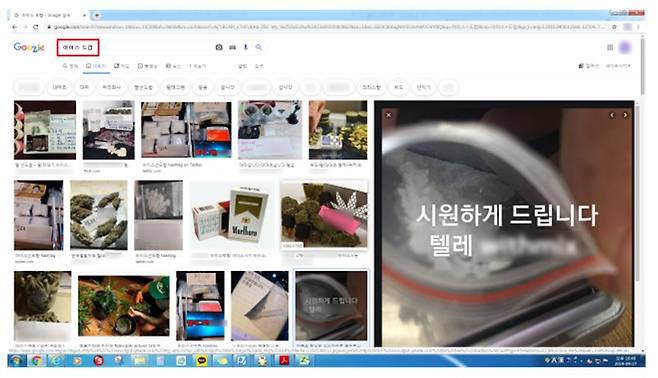 온라인에서 '아이스 드랍' 은어를 검색하면 나오는 이미지들. [자료 더불어민주당 김상희 의원]