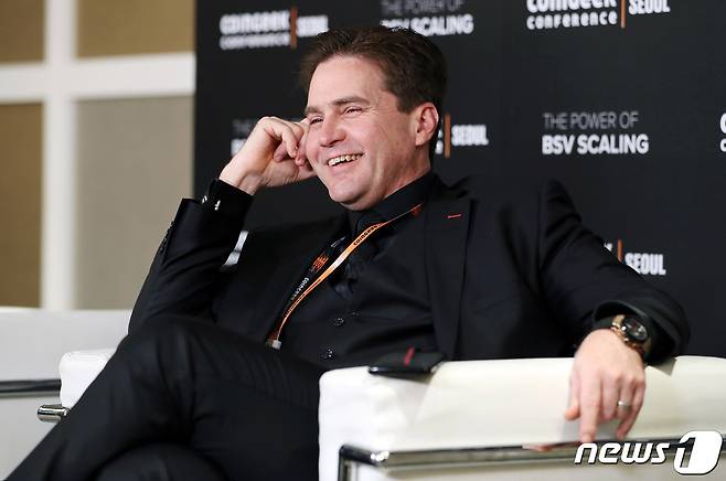 2일 크레이크 라이트 엔체인 수석 개발자 인터뷰. 2019.10.2/뉴스1 © News1 이동해 기자